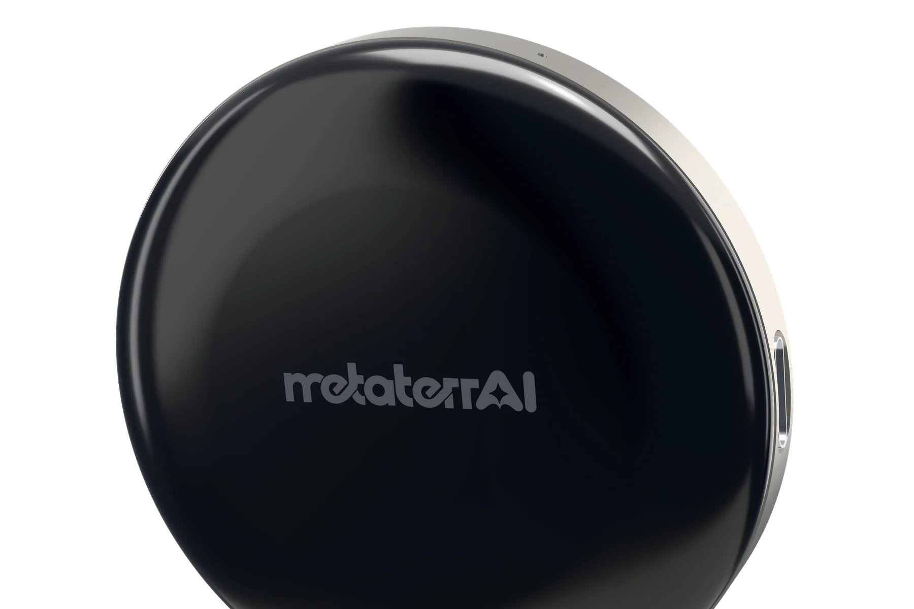 The black ceramic back with the metaterrAI wordmark