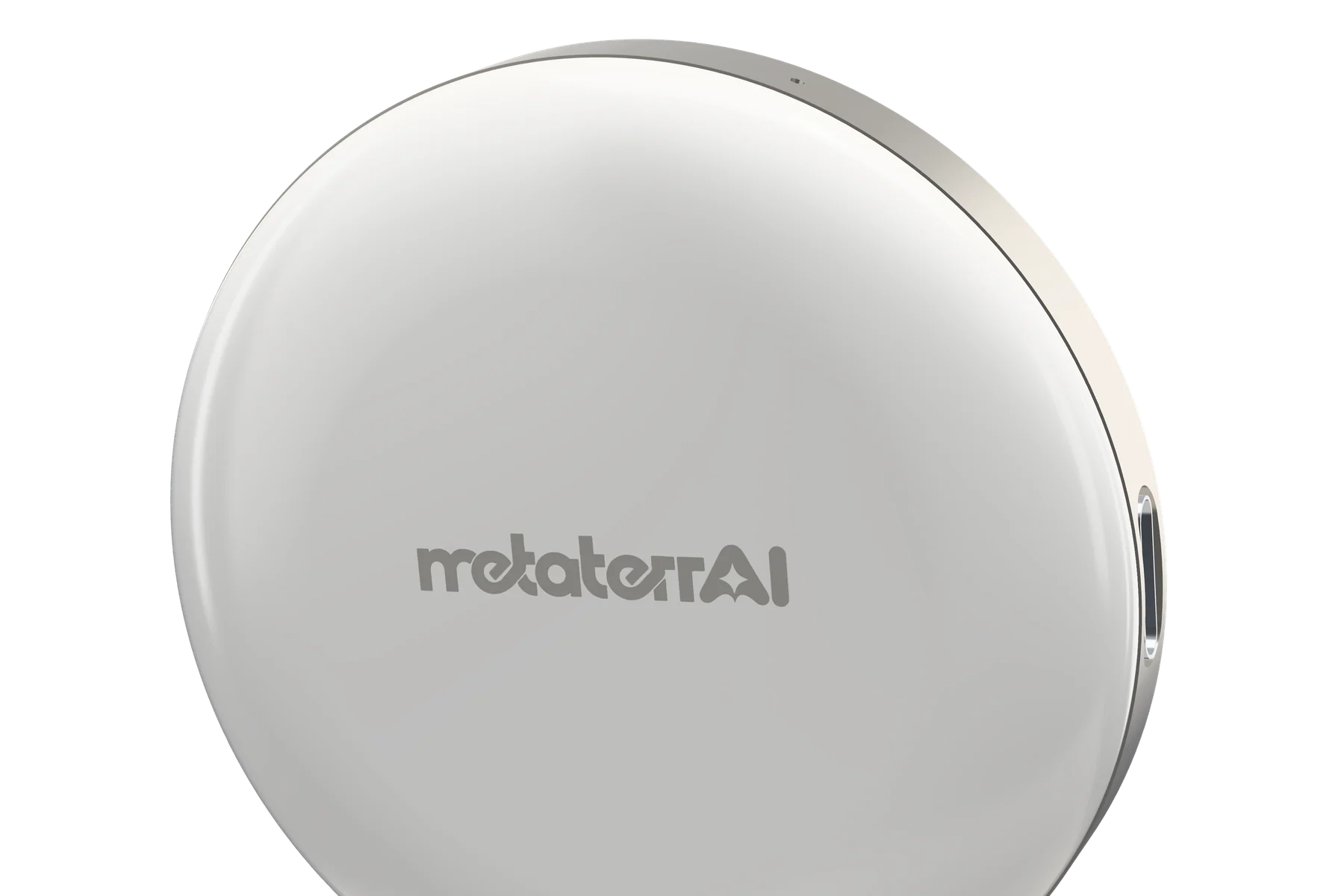 The white ceramic back with the metaterrAI wordmark